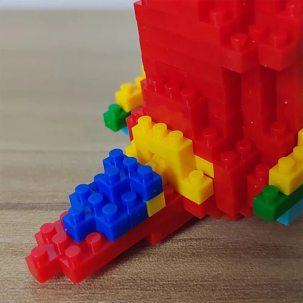 Colorful Parrot Micro Mini Building Blocks | Educational DIY Building Set for Kids and Adults