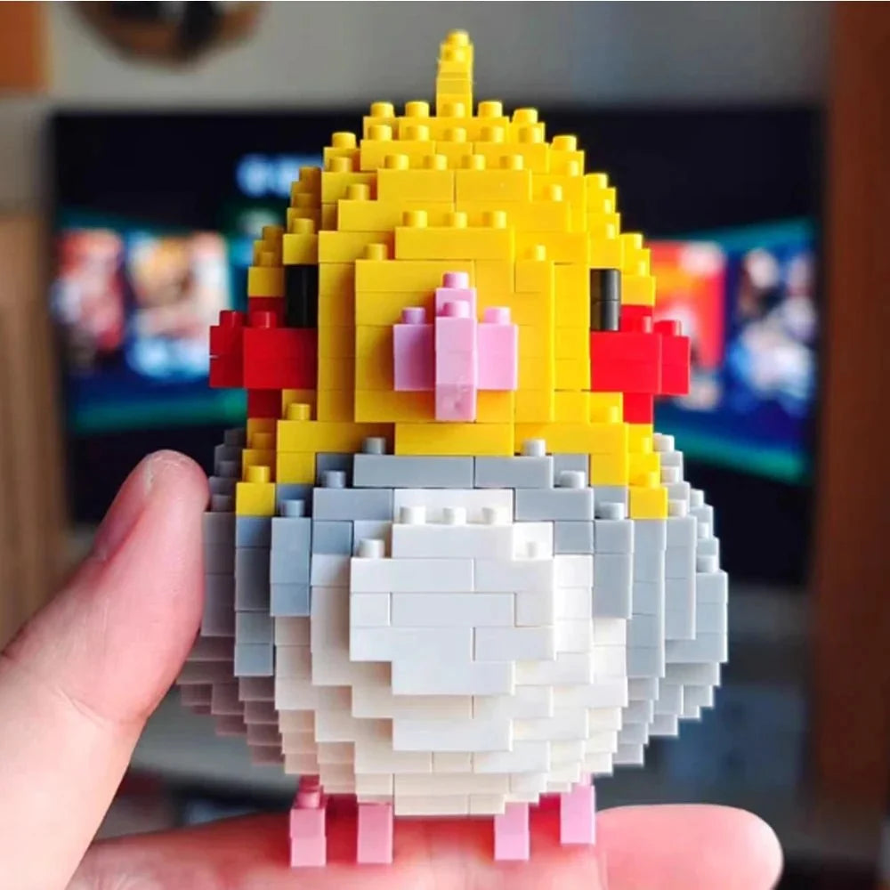 Colorful Parrot Micro Mini Building Blocks | Educational DIY Building Set for Kids and Adults
