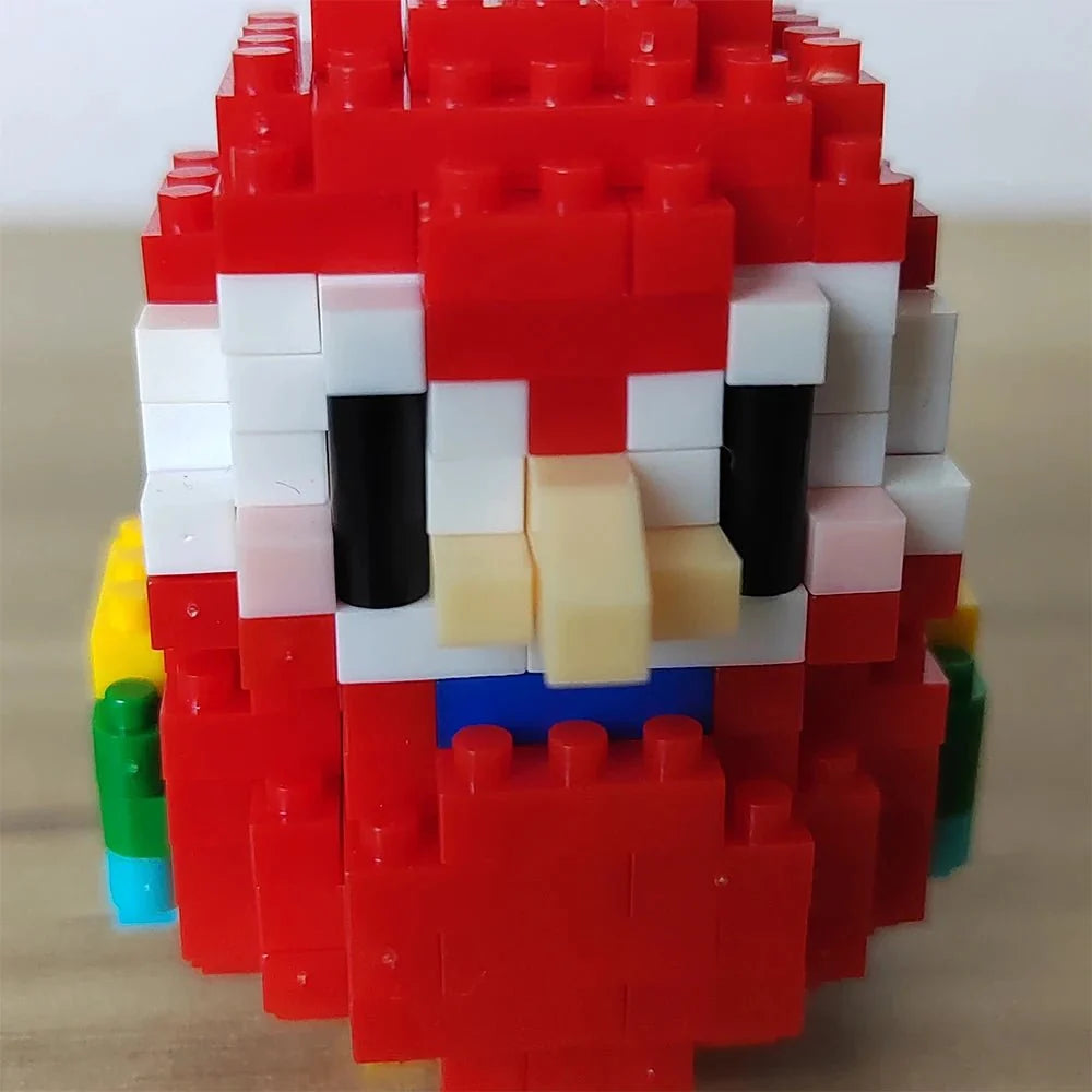 Colorful Parrot Micro Mini Building Blocks | Educational DIY Building Set for Kids and Adults