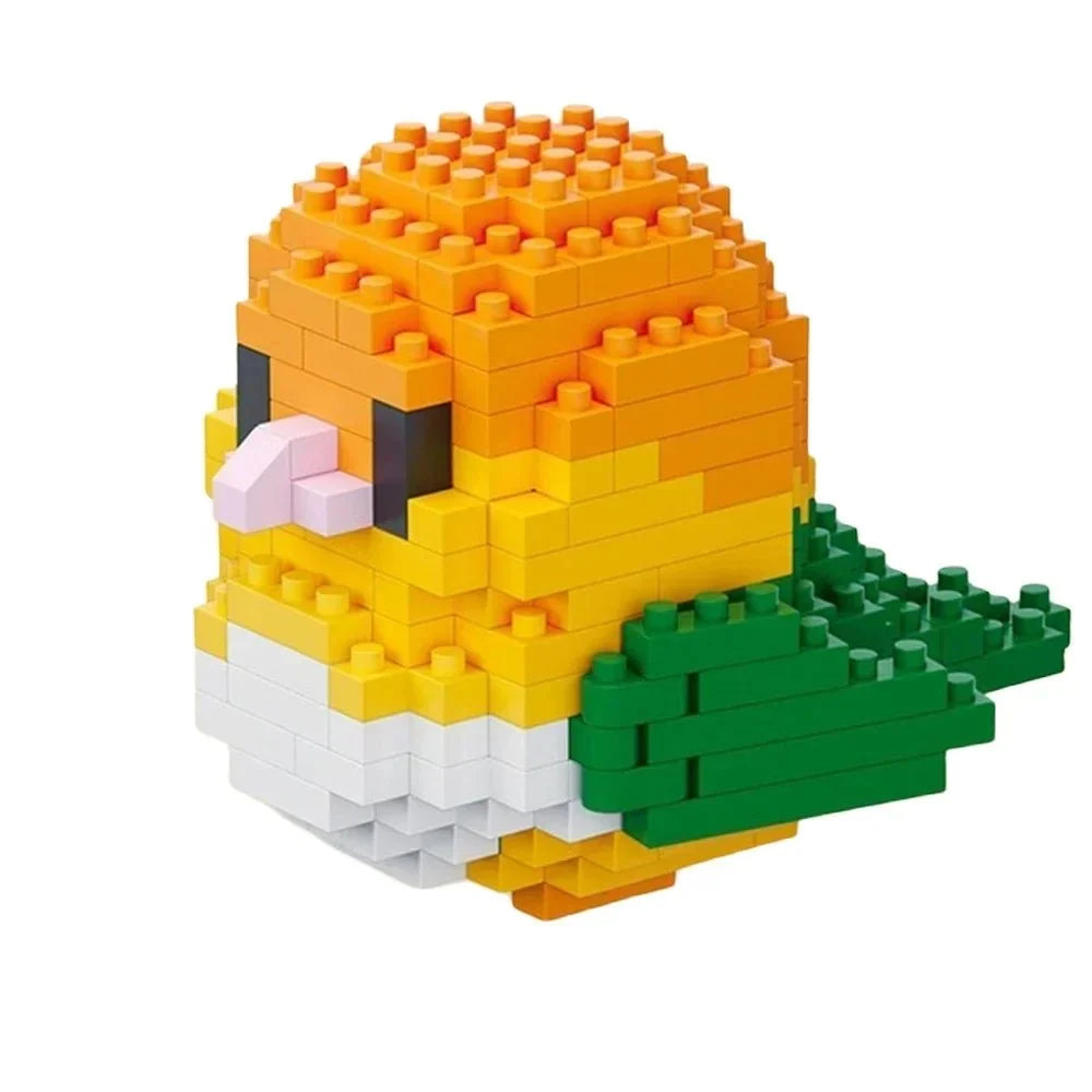 Colorful Parrot Micro Mini Building Blocks | Educational DIY Building Set for Kids and Adults