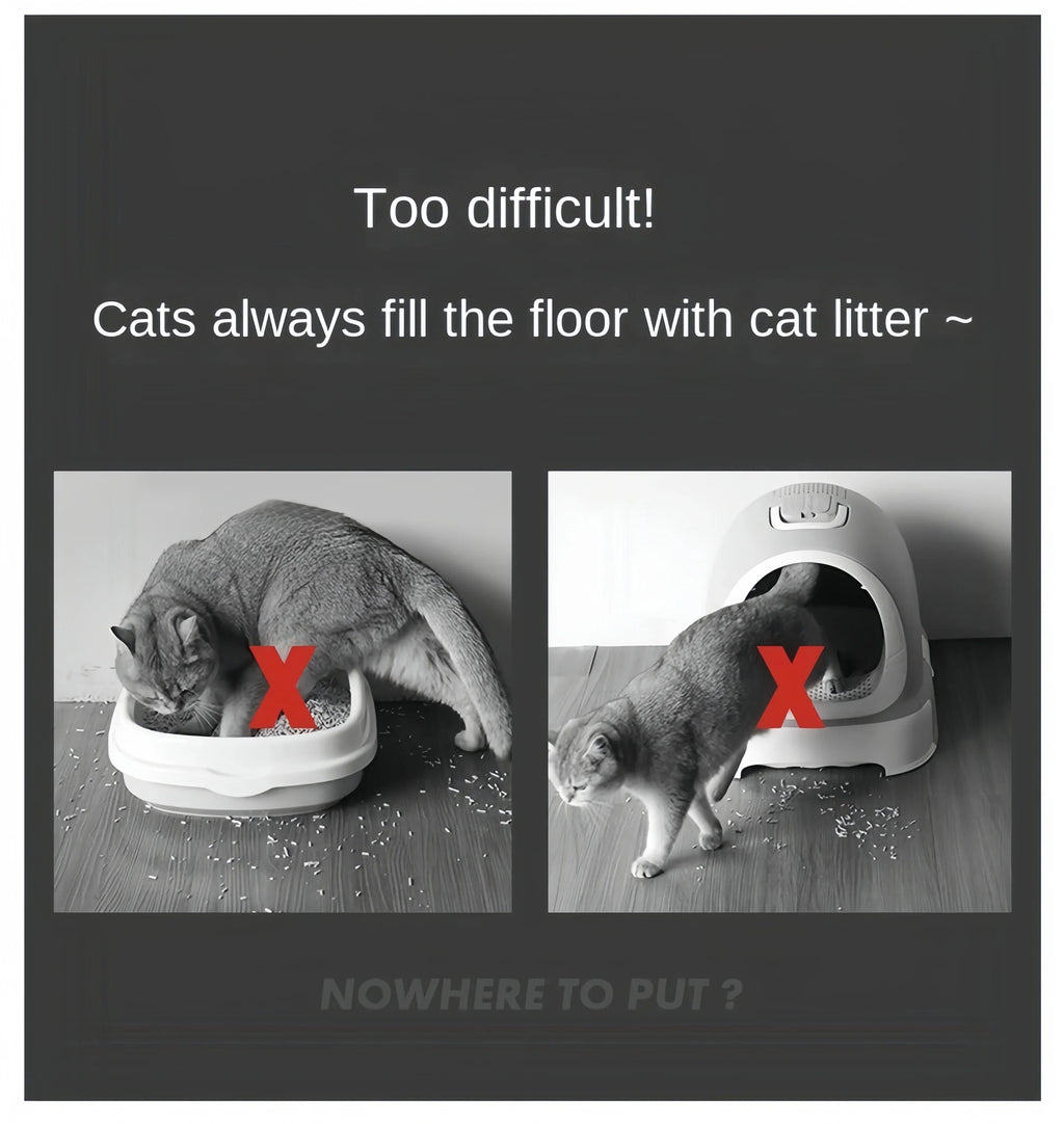 Large Cat Litter Mat | Double Layer Waterproof Honeycomb Design with EVA Foam