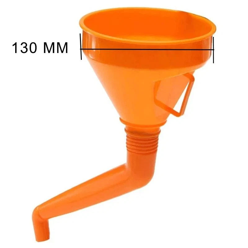 Engine Oil Funnel with Filter | Long Mouth Refueling Tool for Cars and Motorcycles