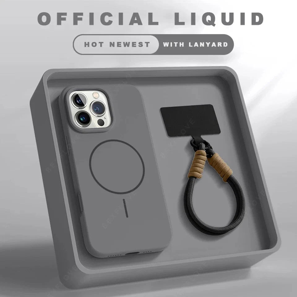 Strong Magnetic Silicone Phone Case | Wireless Charging Compatible for iPhone 12-16 Series