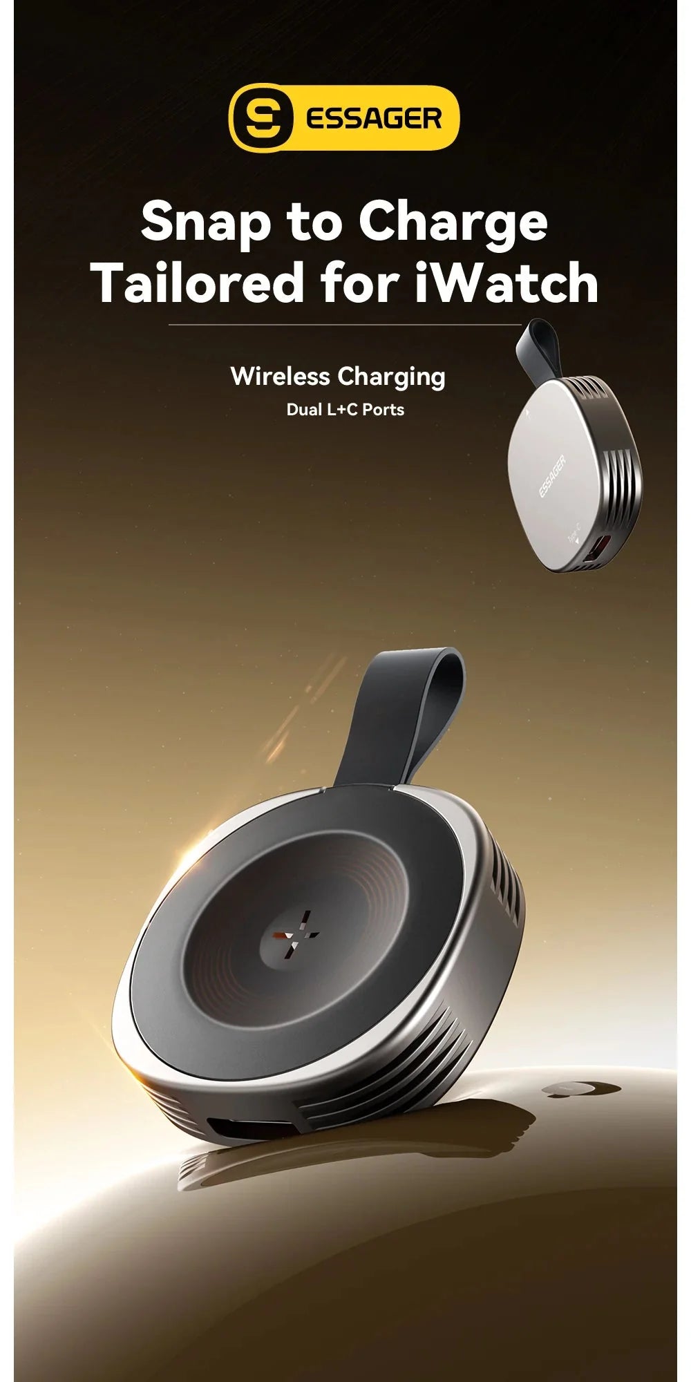 Magnetic Wireless Charger for Apple Watch | Fast Portable Charging Solution