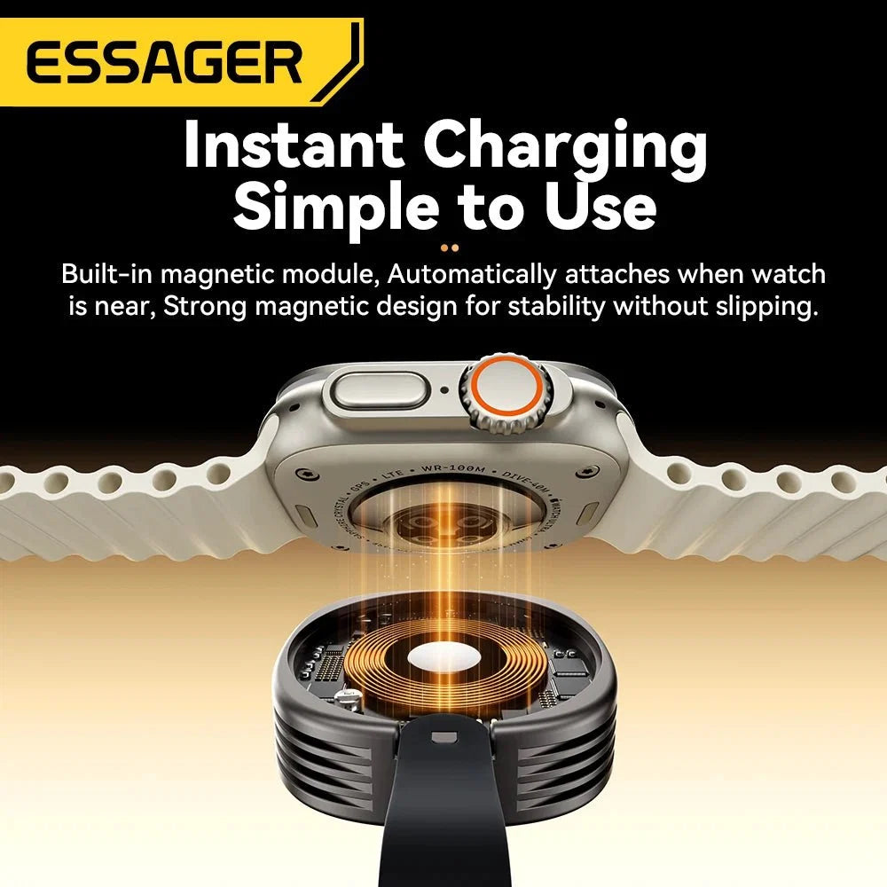 Magnetic Wireless Charger for Apple Watch | Fast Portable Charging Solution