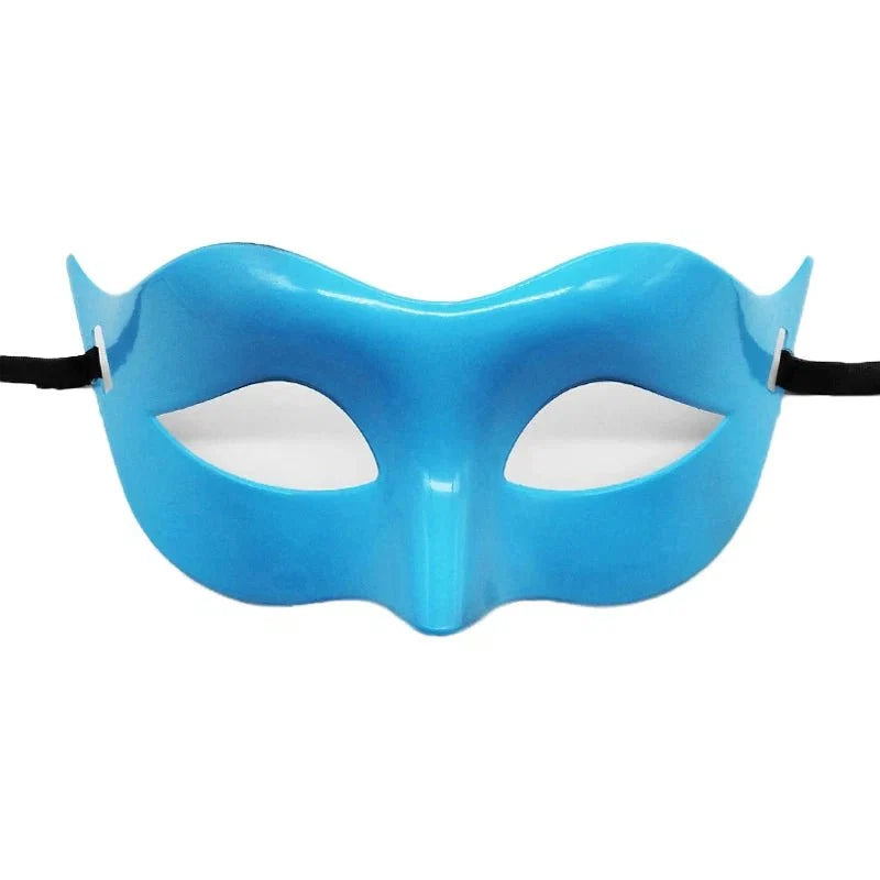 Masquerade Half Face Mask | Elegant Black & White Retro Design