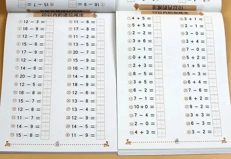 Addition and Subtraction Practice Cards | Early Math Learning for Kids
