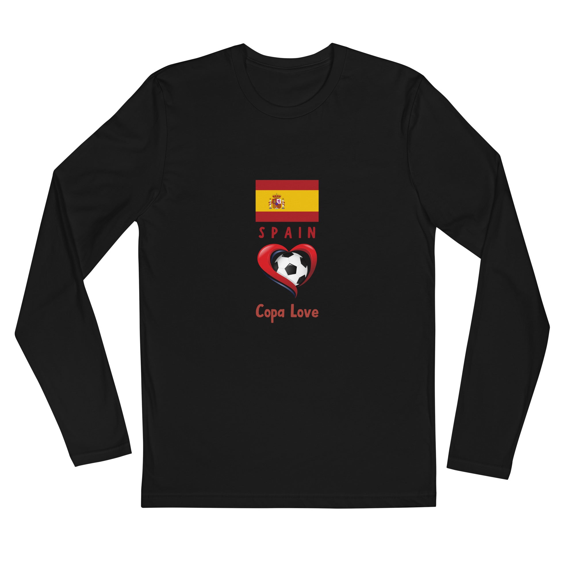 SPAIN - Copa Love Premium Long Sleeve Fitted Crew