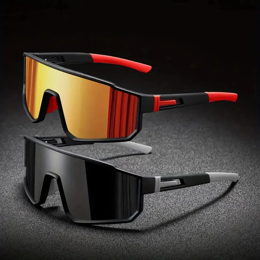Men’s Oversized Cycling Sunglasses | Polarized Sports Goggles for Outdoor Riding