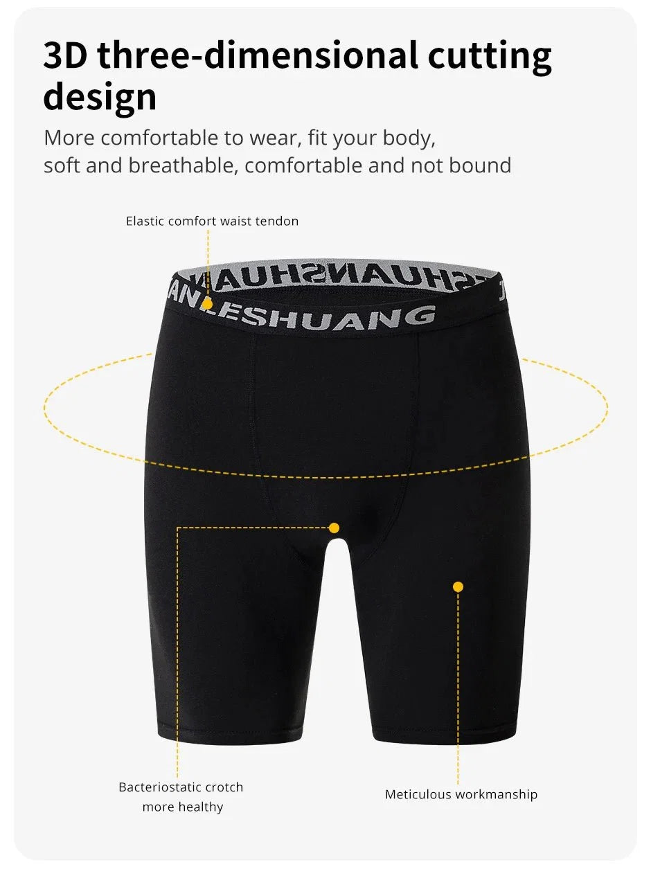 Men's Plus Size Sports Shorts | Black and White Elastic Waist Activewear
