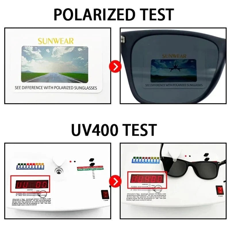 Men's Polarized Sport Sunglasses | UV400 Protection Goggles for Driving and Night Vision