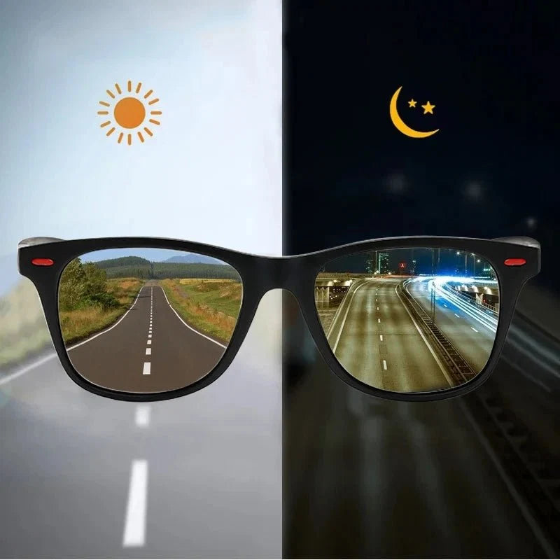 Men's Polarized Sport Sunglasses | UV400 Protection Goggles for Driving and Night Vision