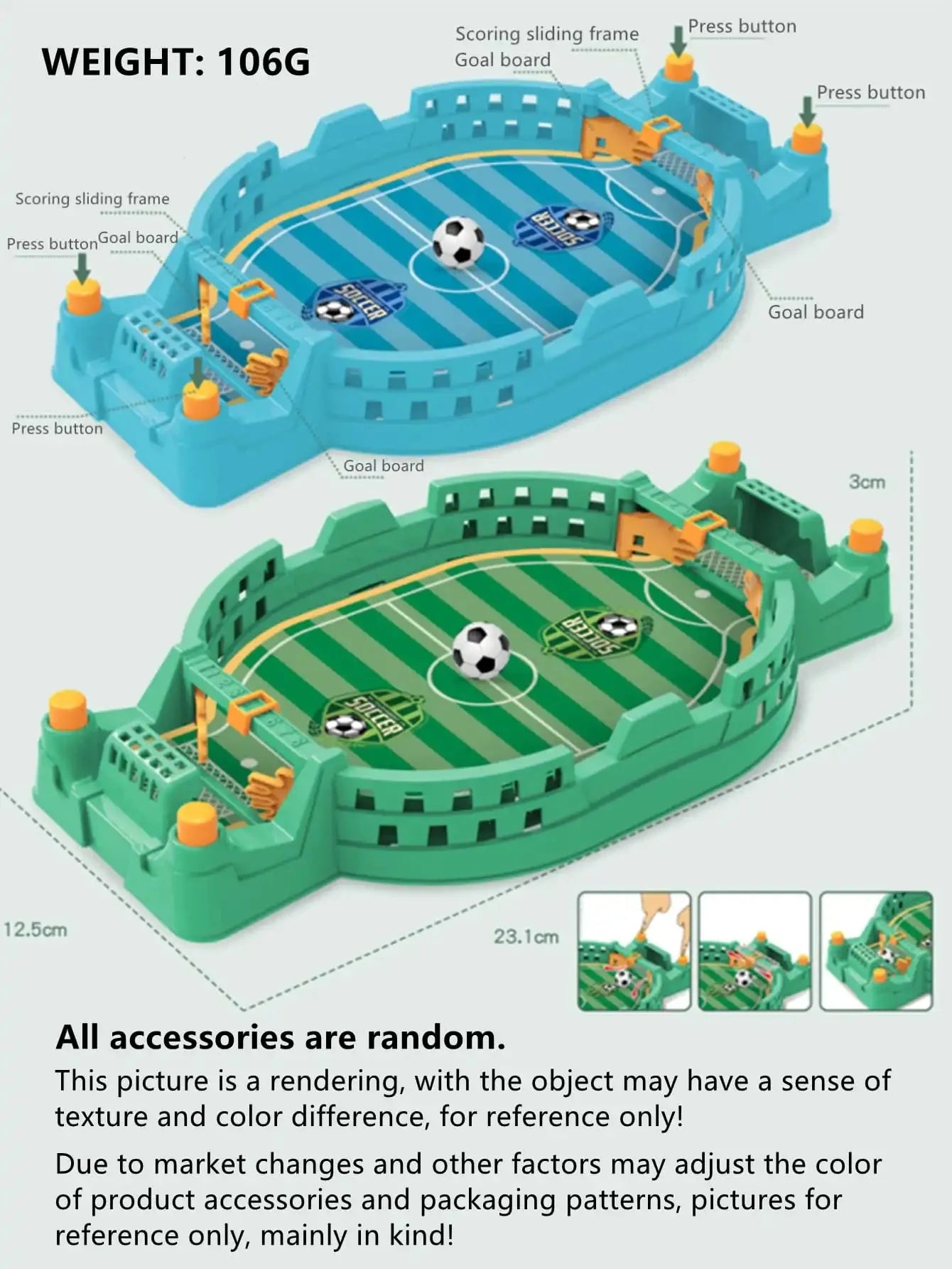 Mini Tabletop Football Game | Interactive Desktop Soccer Toy