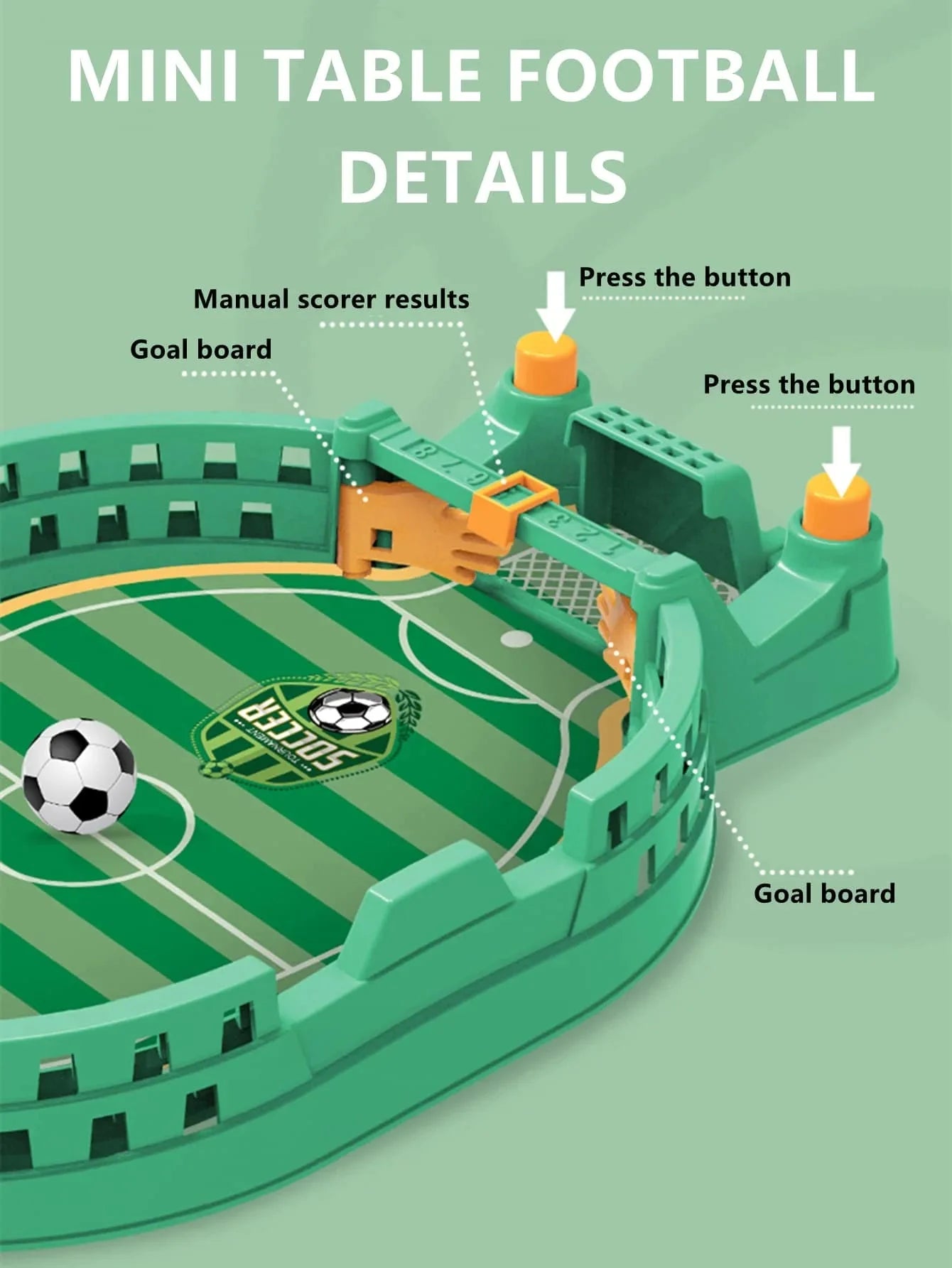 Mini Tabletop Football Game | Interactive Desktop Soccer Toy