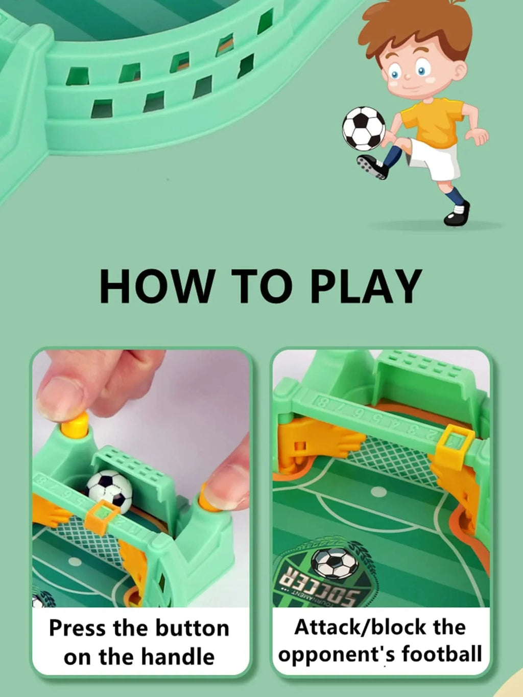 Mini Tabletop Football Game | Interactive Desktop Soccer Toy