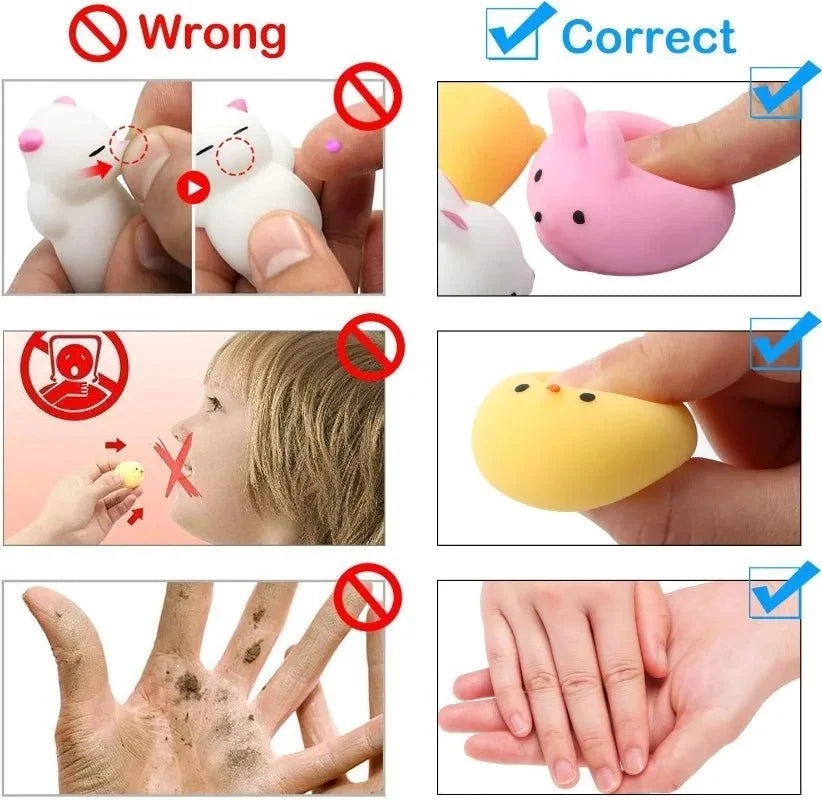 Mochi Squishy Toy Filled Easter Eggs | Mystery Animal Stress Relief Toys for Kids and Adults