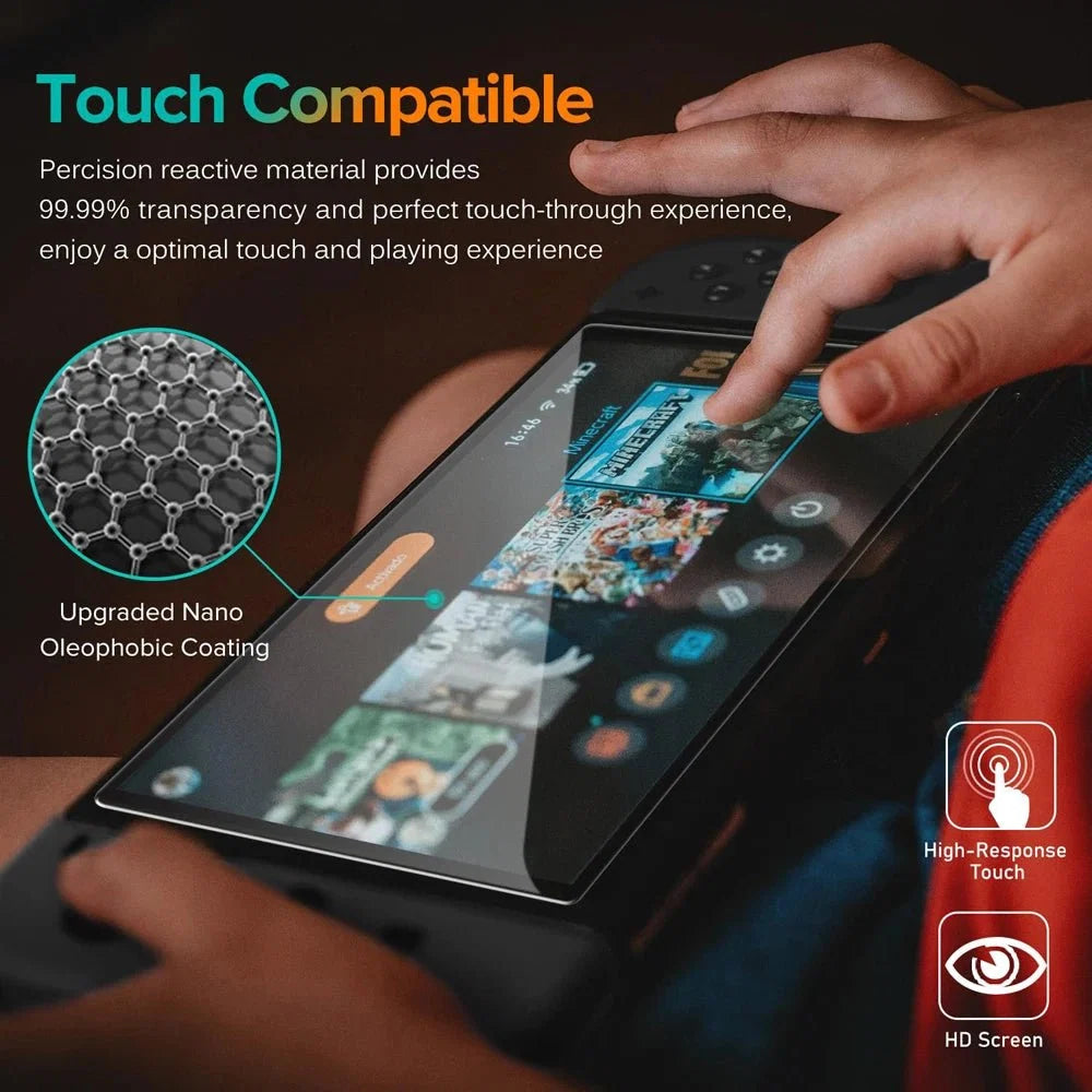 Tempered Glass Screen Protector with Joystick Cap | Full Coverage Protection for Nintendo Switch 2