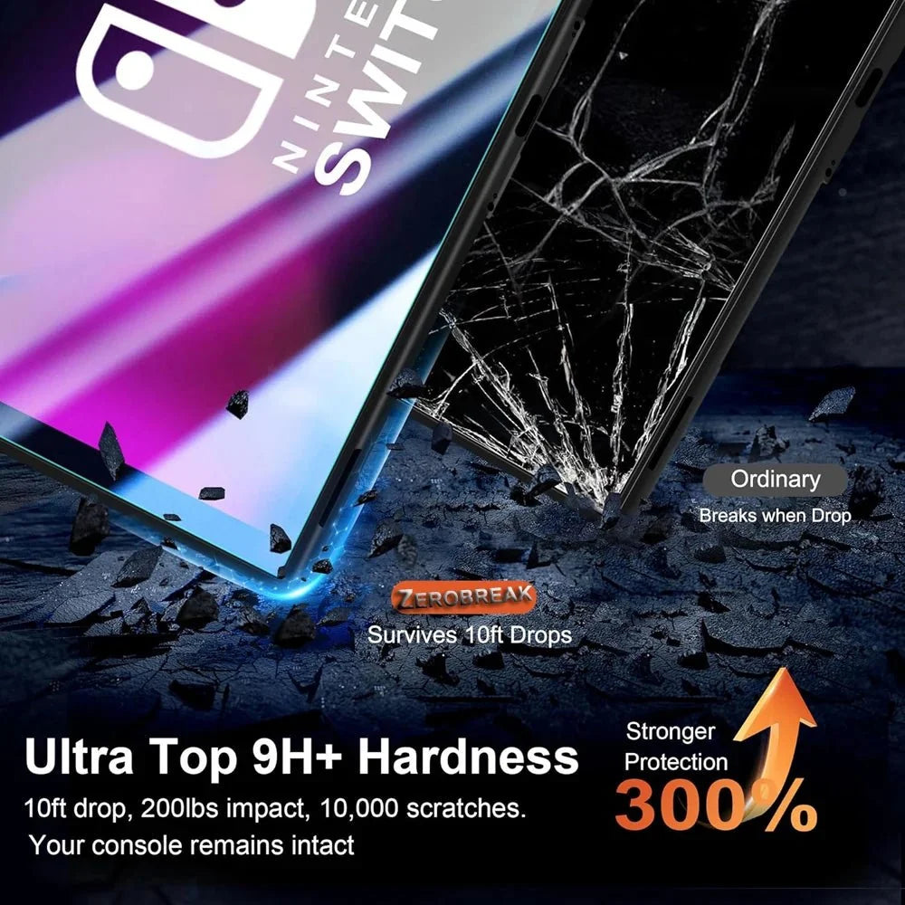 Tempered Glass Screen Protector with Joystick Cap | Full Coverage Protection for Nintendo Switch 2