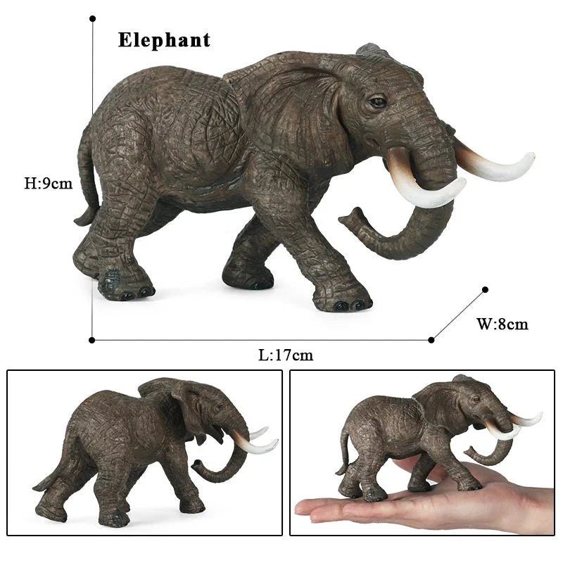 African Elephant Model | Realistic PVC Wildlife Figurine