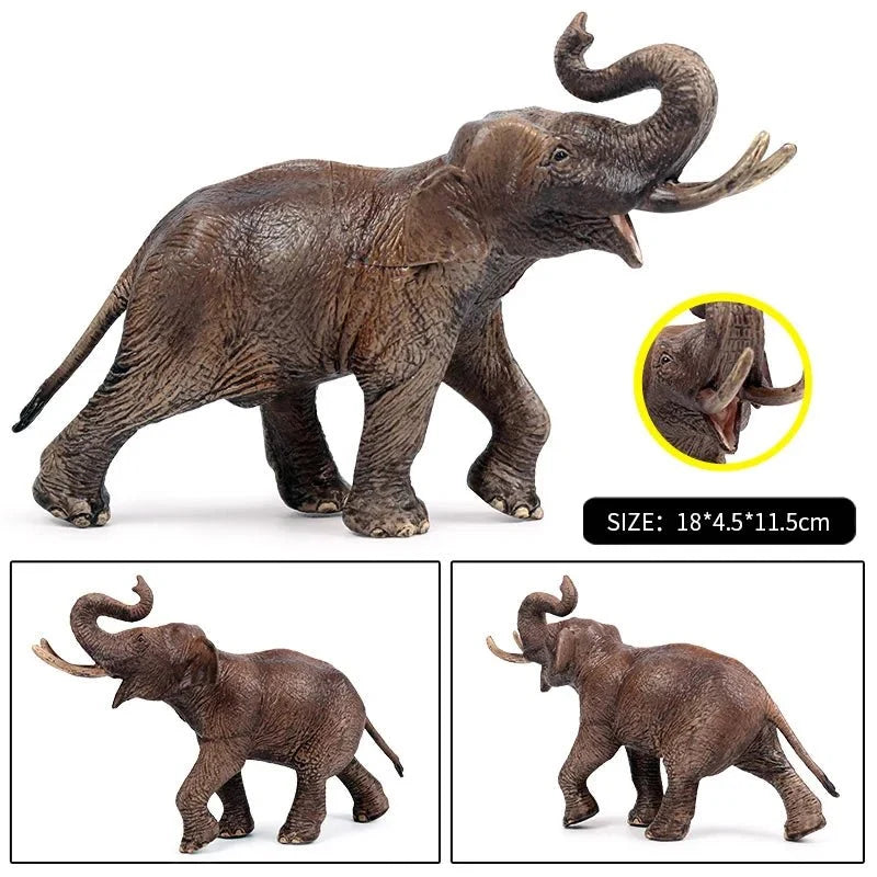 African Elephant Model | Realistic PVC Wildlife Figurine