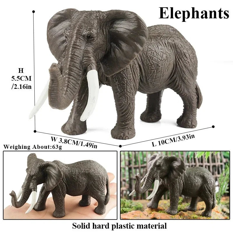 African Elephant Model | Realistic PVC Wildlife Figurine