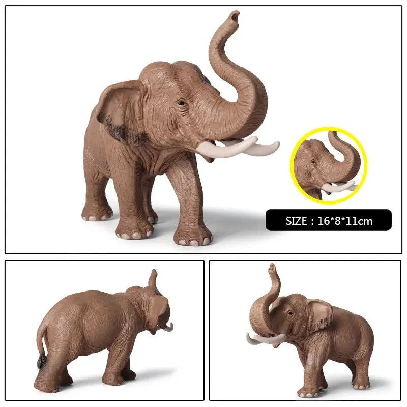 African Elephant Model | Realistic PVC Wildlife Figurine