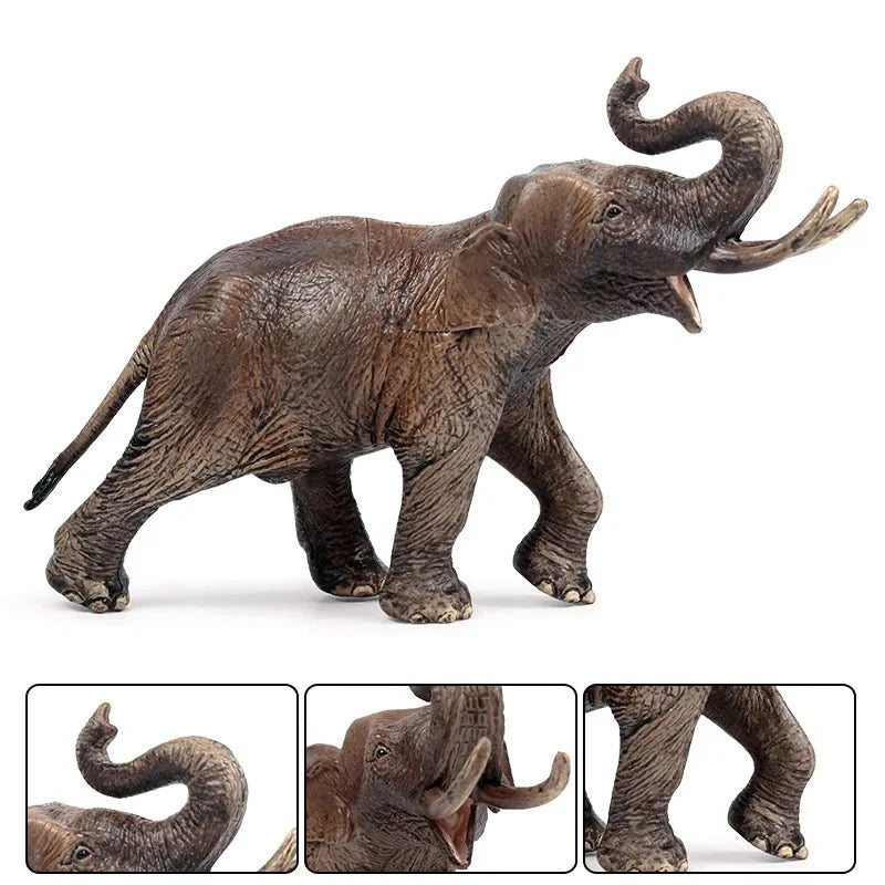 African Elephant Model | Realistic PVC Wildlife Figurine