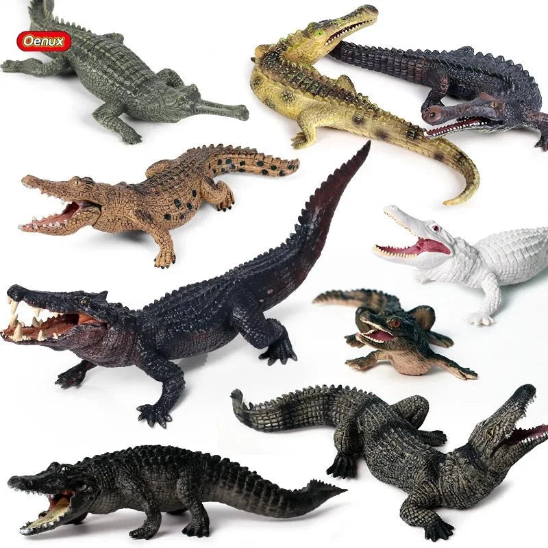 Sarcosuchus Crocodile Action Figure | Hand-Painted Wild Animal Model