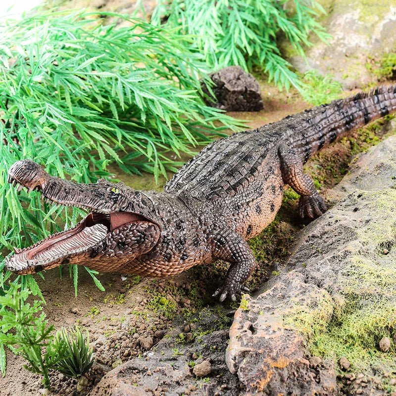 Sarcosuchus Crocodile Action Figure | Hand-Painted Wild Animal Model