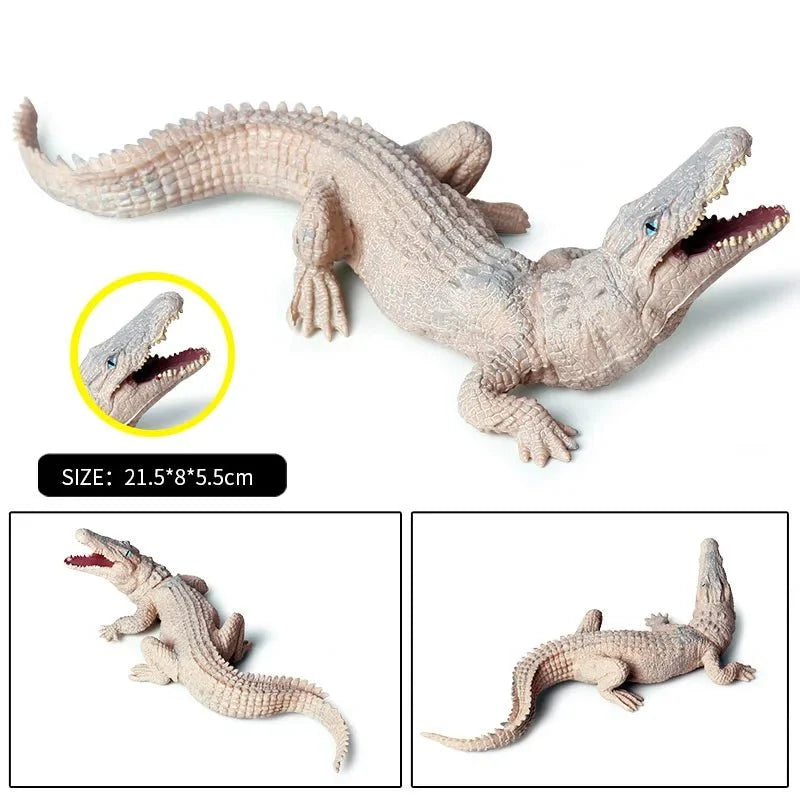 Sarcosuchus Crocodile Action Figure | Hand-Painted Wild Animal Model