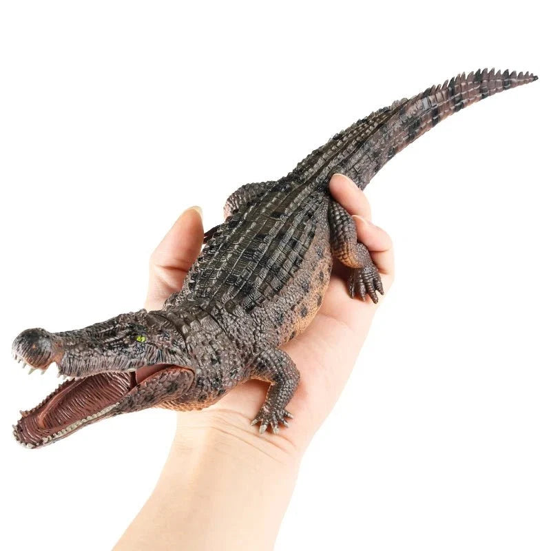 Sarcosuchus Crocodile Action Figure | Hand-Painted Wild Animal Model