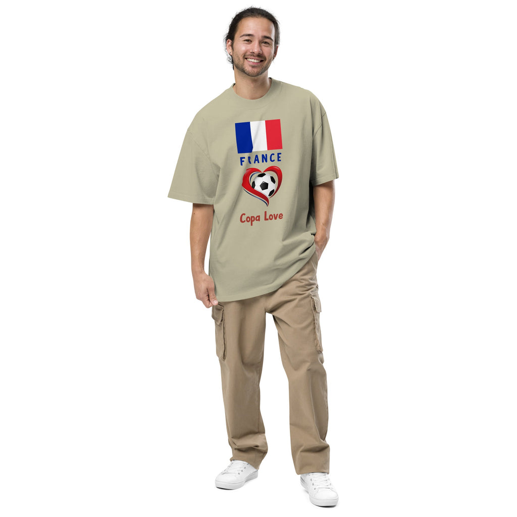 FRANCE - Copa Love unisex oversized faded t-shirt