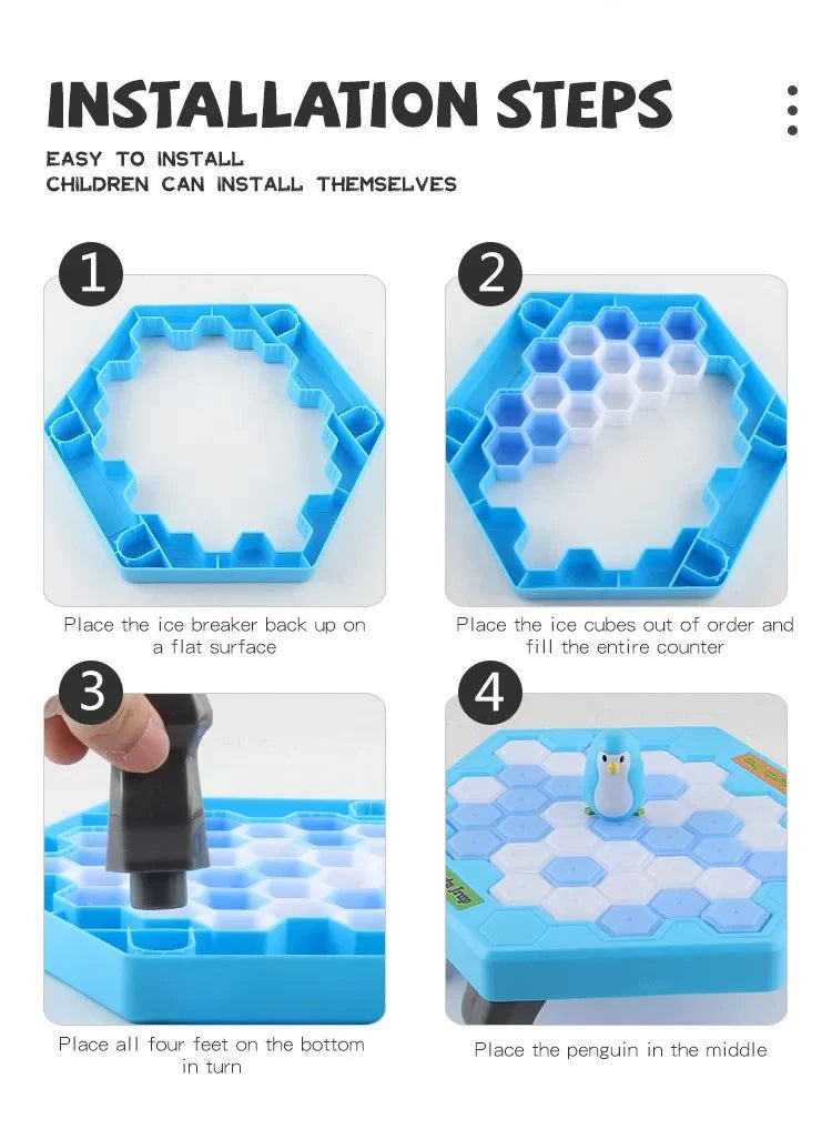 Penguin Breaking Ice Game | Family Puzzle Party Toy
