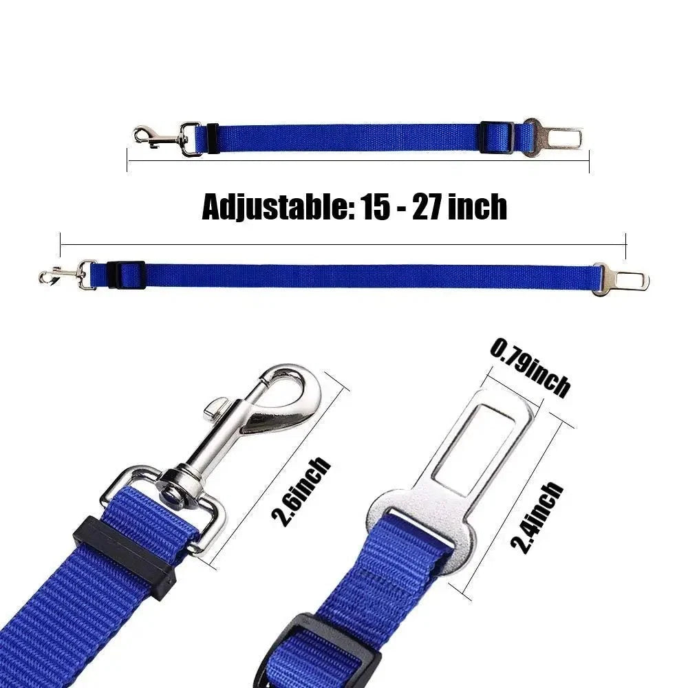 Adjustable Pet Car Seat Belt Harness | Dog and Cat Safety Strap