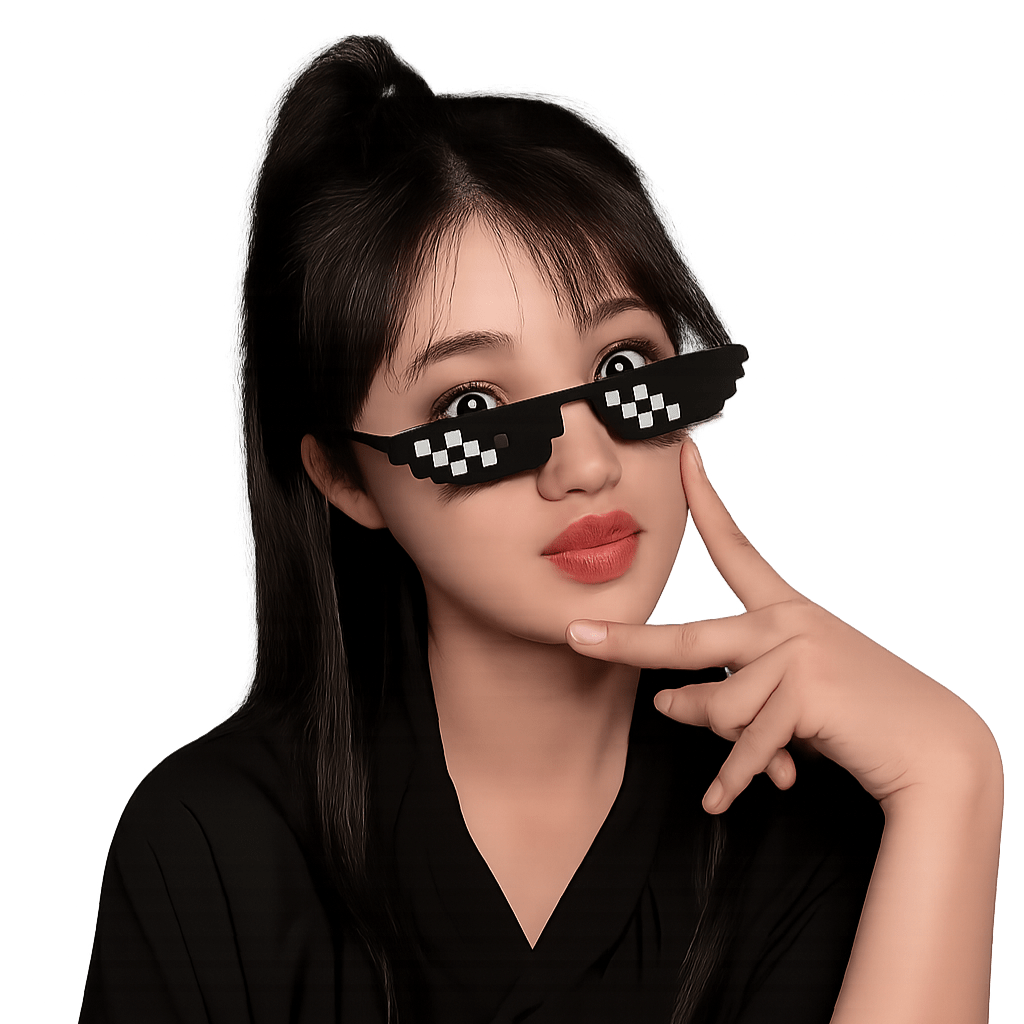 Pixel Mosaic Sunglasses | Funny Retro Gamer Glasses for Party and Cosplay