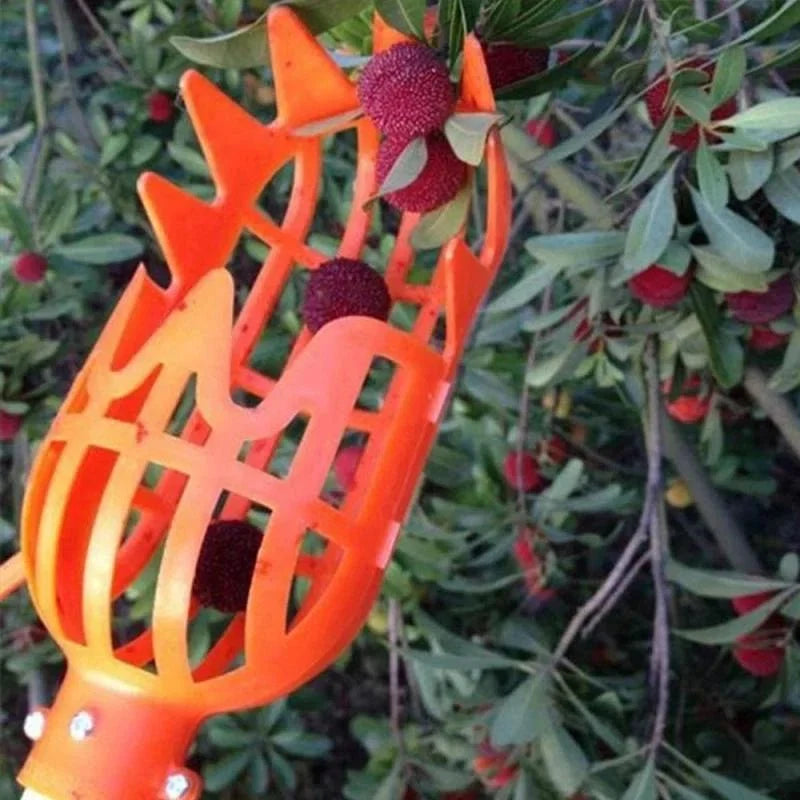 Plastic Fruit Picker Tool | Garden Harvesting Catcher Head for Trees and Orchards