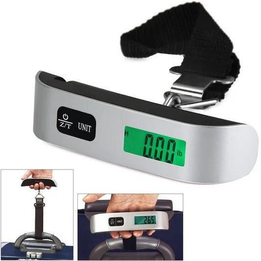 Portable Digital Hanging Scale | 50kg LCD Luggage Weight Balance for Travel