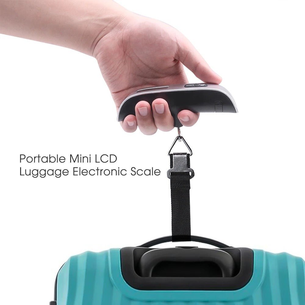 Portable Digital Hanging Scale | 50kg LCD Luggage Weight Balance for Travel