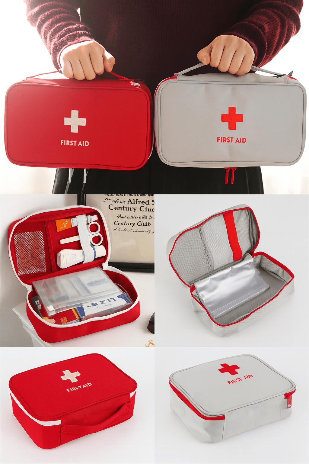 Portable First Aid Kit Bag | Compact Emergency Survival and Medicine Storage Tote