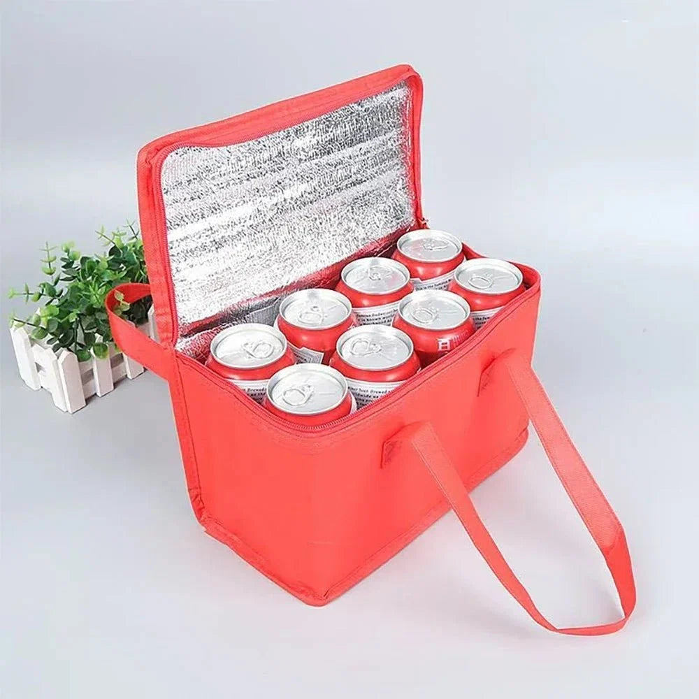 Portable Lunch Cooler Bag | Insulated Thermal Tote for Meals, Groceries, and Picnics