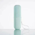 Portable Toothbrush Cup | Travel Toothpaste Holder and Toiletry Storage Case Organizer