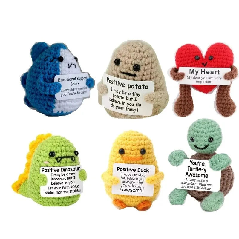 Mini Handmade Potato Hug Doll | Positive Energy Plush with Card