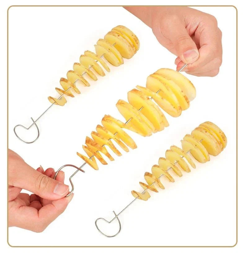 Spiral Potato Cutter | Easy Twist Slicer for Curly Fries and Vegetable Spirals