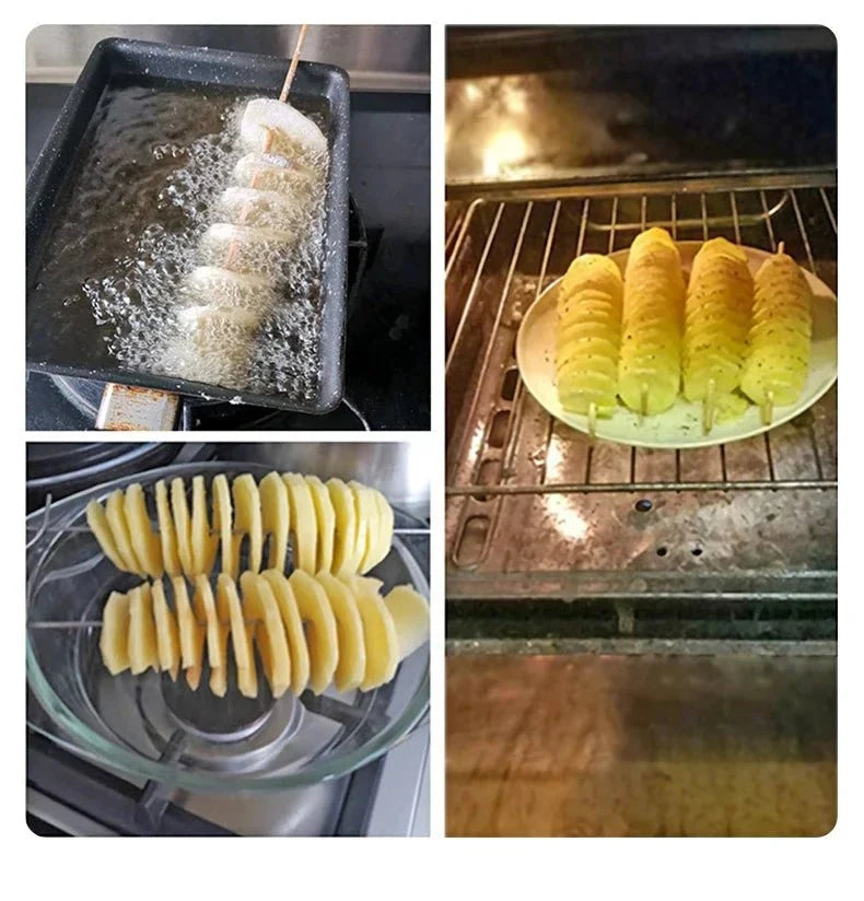 Spiral Potato Cutter | Easy Twist Slicer for Curly Fries and Vegetable Spirals