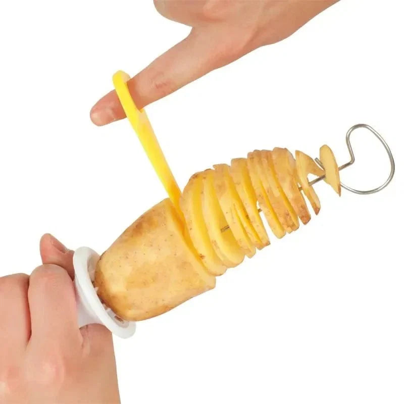 Spiral Potato Cutter | Easy Twist Slicer for Curly Fries and Vegetable Spirals