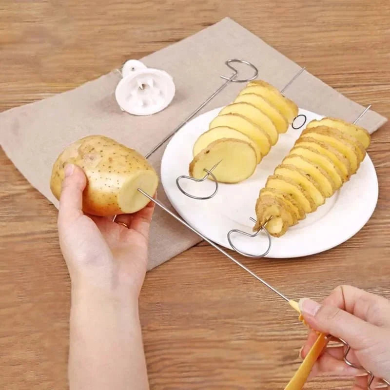 Spiral Potato Cutter | Easy Twist Slicer for Curly Fries and Vegetable Spirals