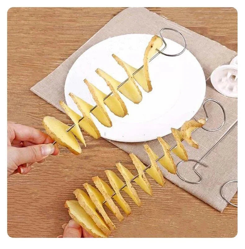 Spiral Potato Cutter | Easy Twist Slicer for Curly Fries and Vegetable Spirals
