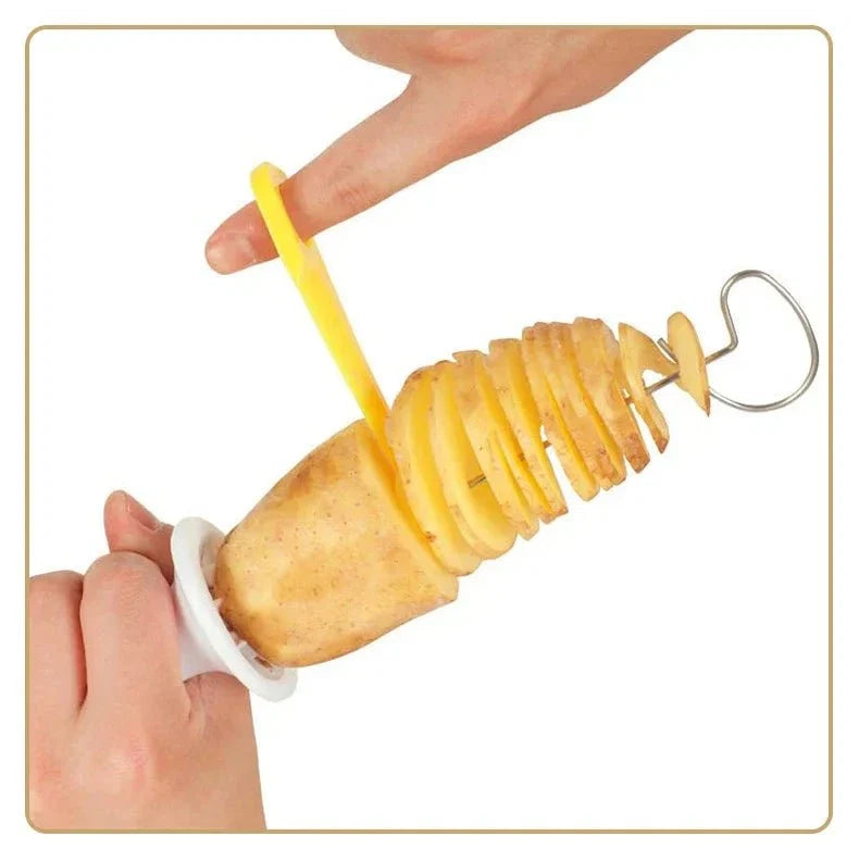 Spiral Potato Cutter | Easy Twist Slicer for Curly Fries and Vegetable Spirals