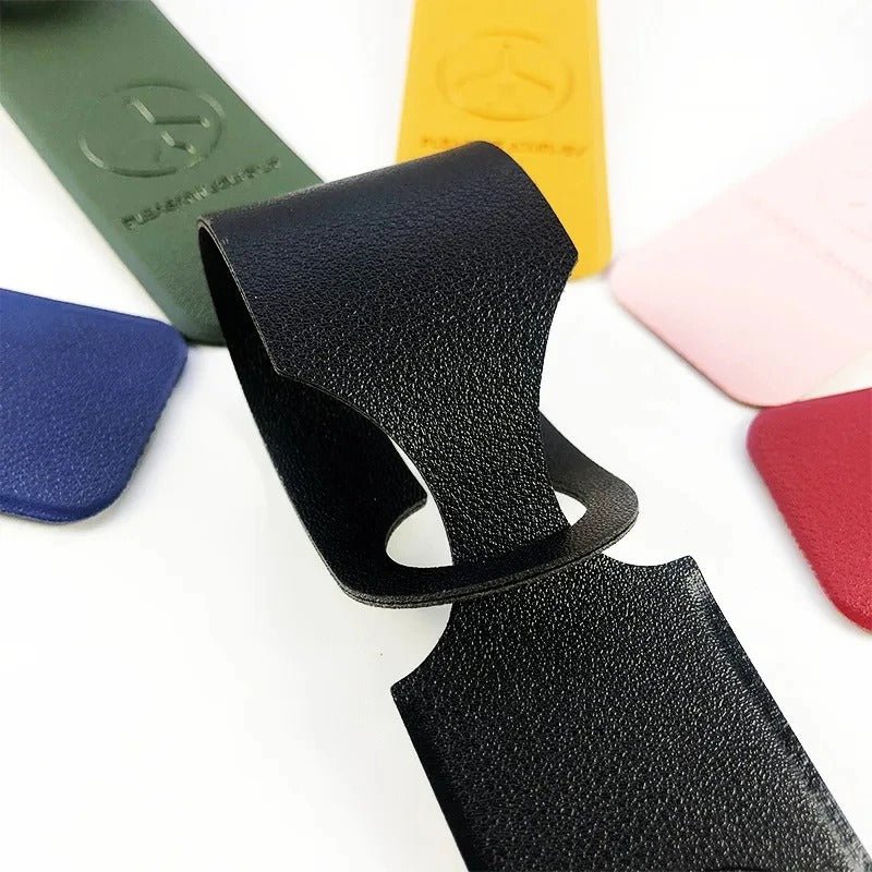 PU Leather Luggage Tag | Creative ID Address Holder for Suitcases and Travel