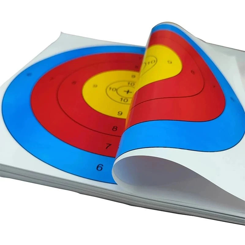 PVC Archery Target Sheets 40x40 cm | High-Visibility Shooting Targets